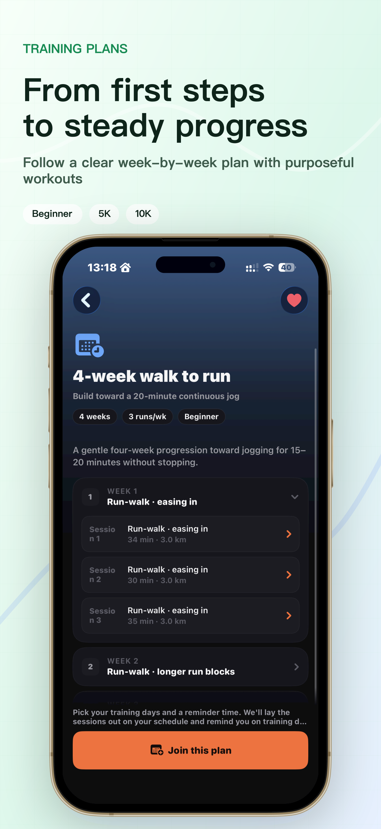 From first steps to steady progress